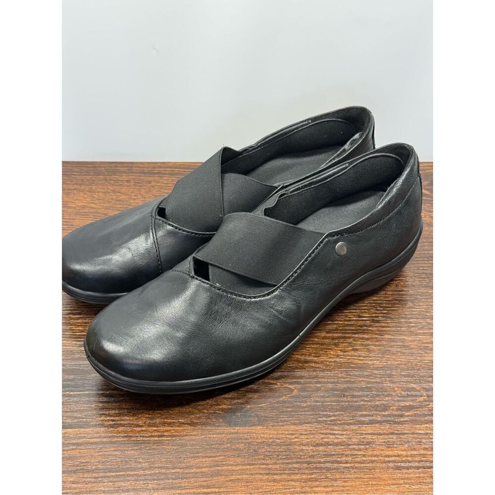 Romika Woman's Black Leather Comfort Shoe Size 38/8